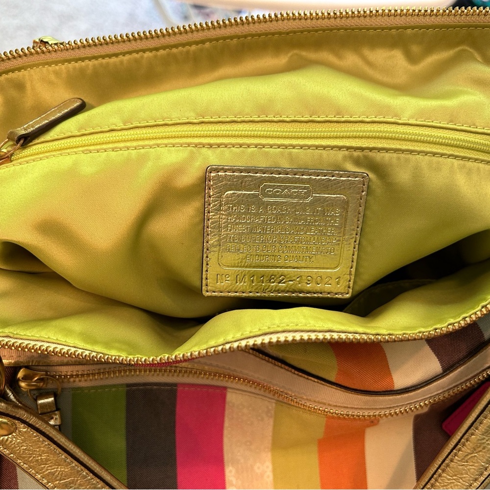 Multicolor Coach purse (used)